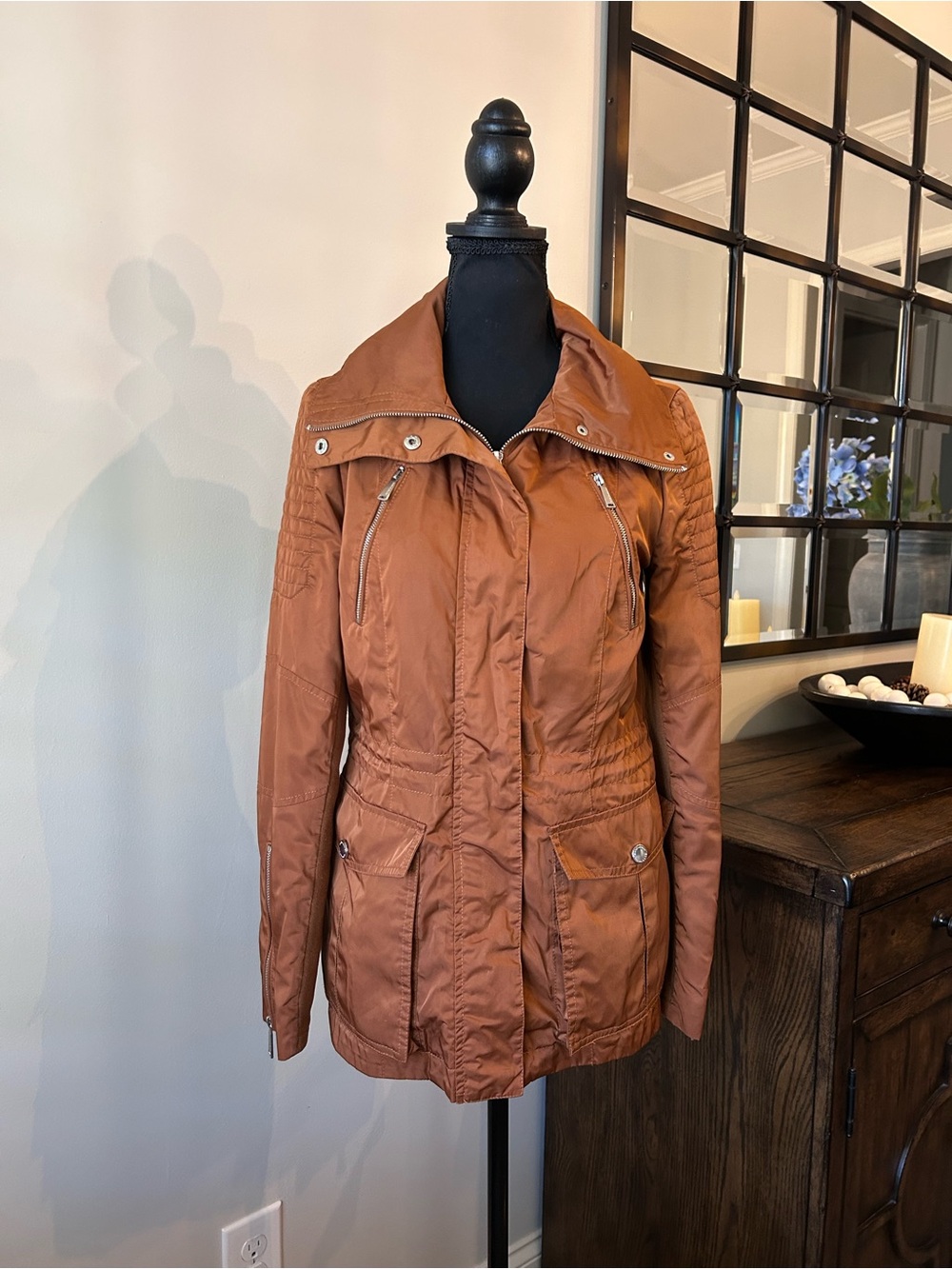 BCBGeneration utility rain jacket